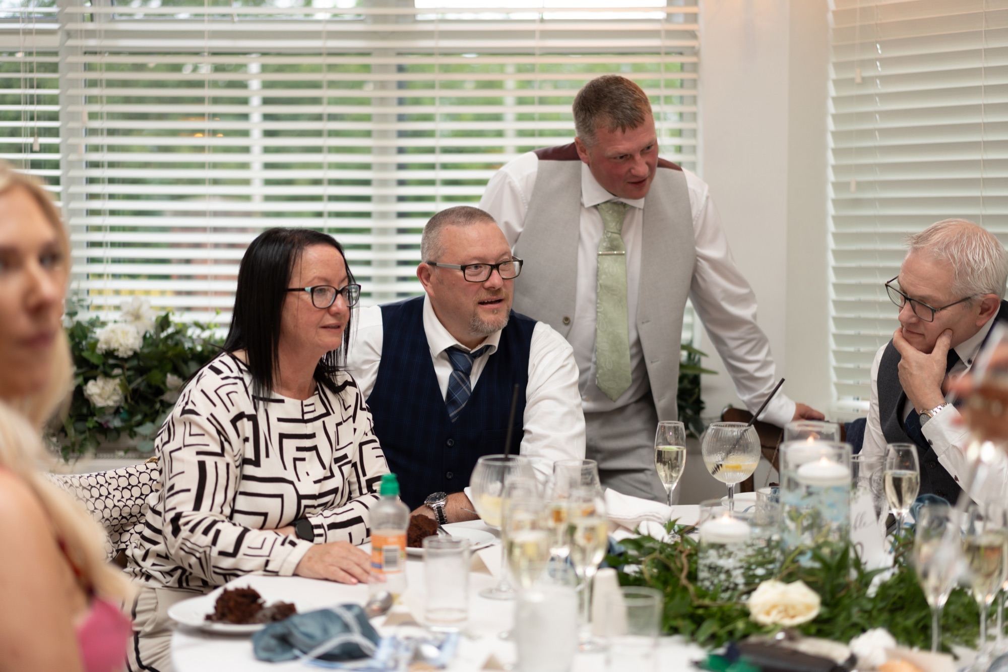 Best man giving a speech during the wedding breakfast at The Hawthorns